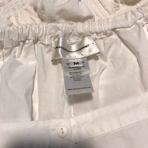 Anthropolgie Corey Lynn Calter White Poplin Top - Picture 7 of 8